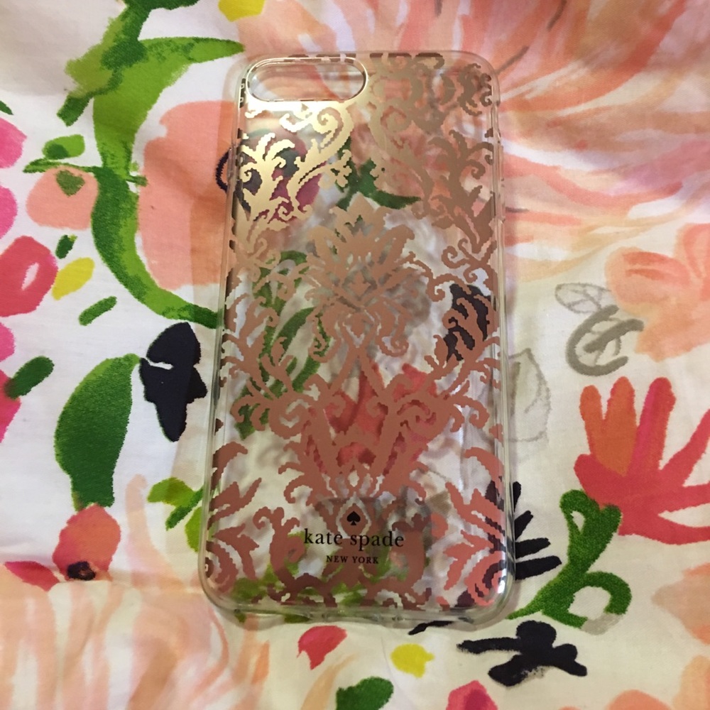 Rose Gold Damask Kate Spade iPhone 7/8 Plus Case